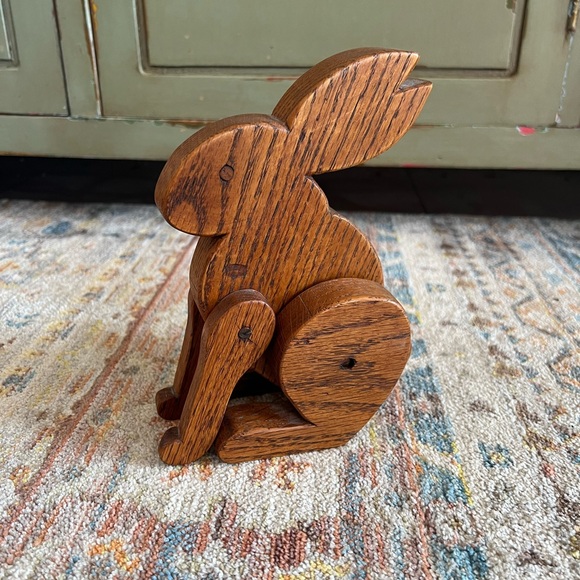Wooden Rabbit Decoration - Picture 2 of 4